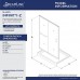 DreamLine Infinity-Z 36 in. D x 60 in. W x 74 3/4 in. H Clear Sliding Shower Door in Chrome and Right Drain Biscuit Base  DL-6973R-22-01 - B075PMNGP2